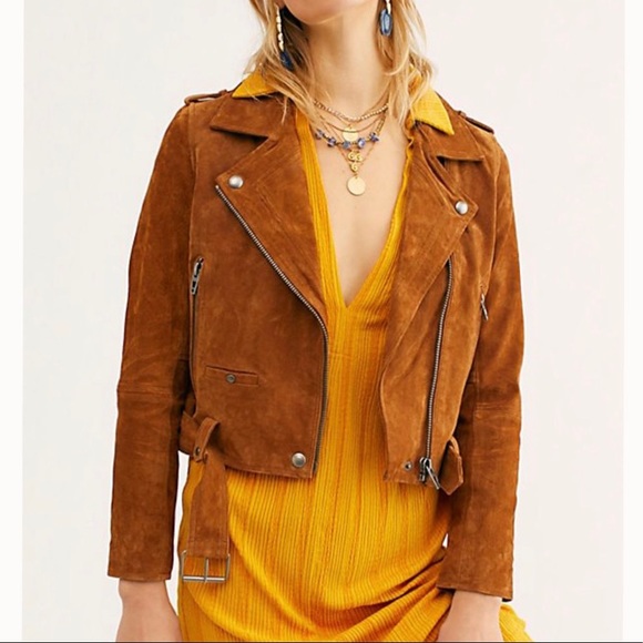 Blank suede moto jacket - Picture 3 of 6